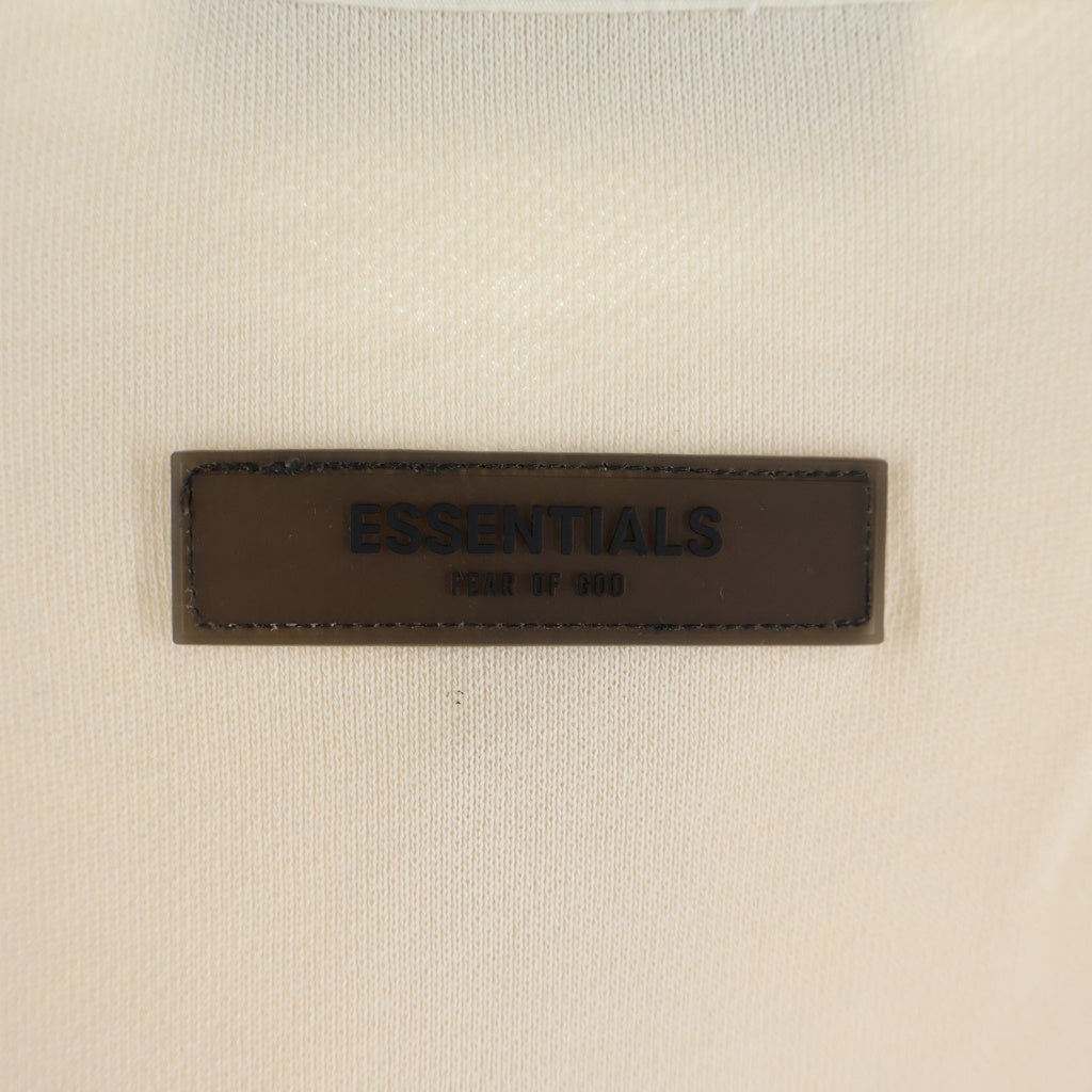 FEAR OF GOD ESSENTIALS(フィアオブゴッド エッセンシャルズ) 1977 Felt Logo L/S Rugby Shirts フェルトロゴロングスリーブラグビーシャツ 長袖ポロシャツ クリーム