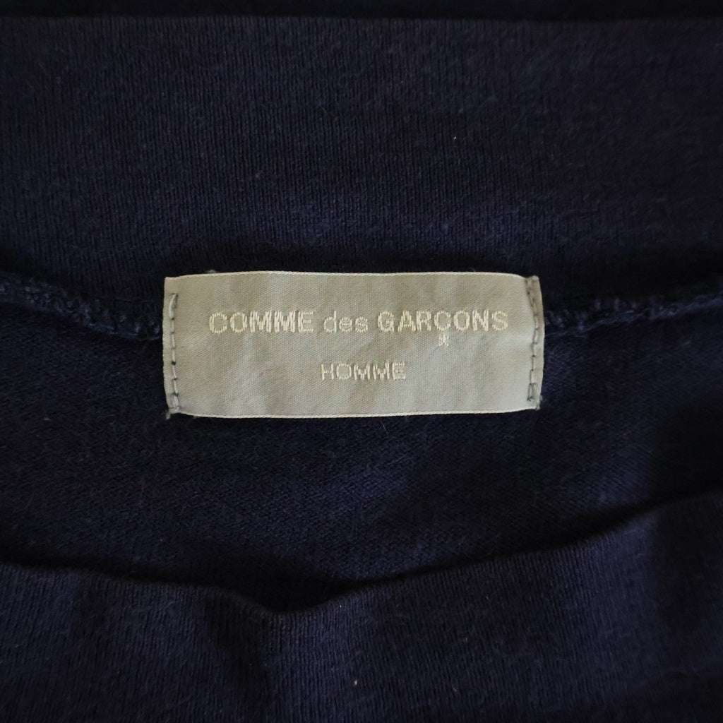 COMME des GARCONS HOMME(コムデギャルソンオム) 90S 田中オム フロントプリント 長袖Tシャツ カットソー ネイビー HT-040130