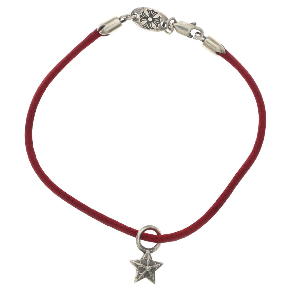 CHROME HEARTS(クロムハーツ) KZ BRACELET STAR スタースタック ブレスレット シルバー/レッド