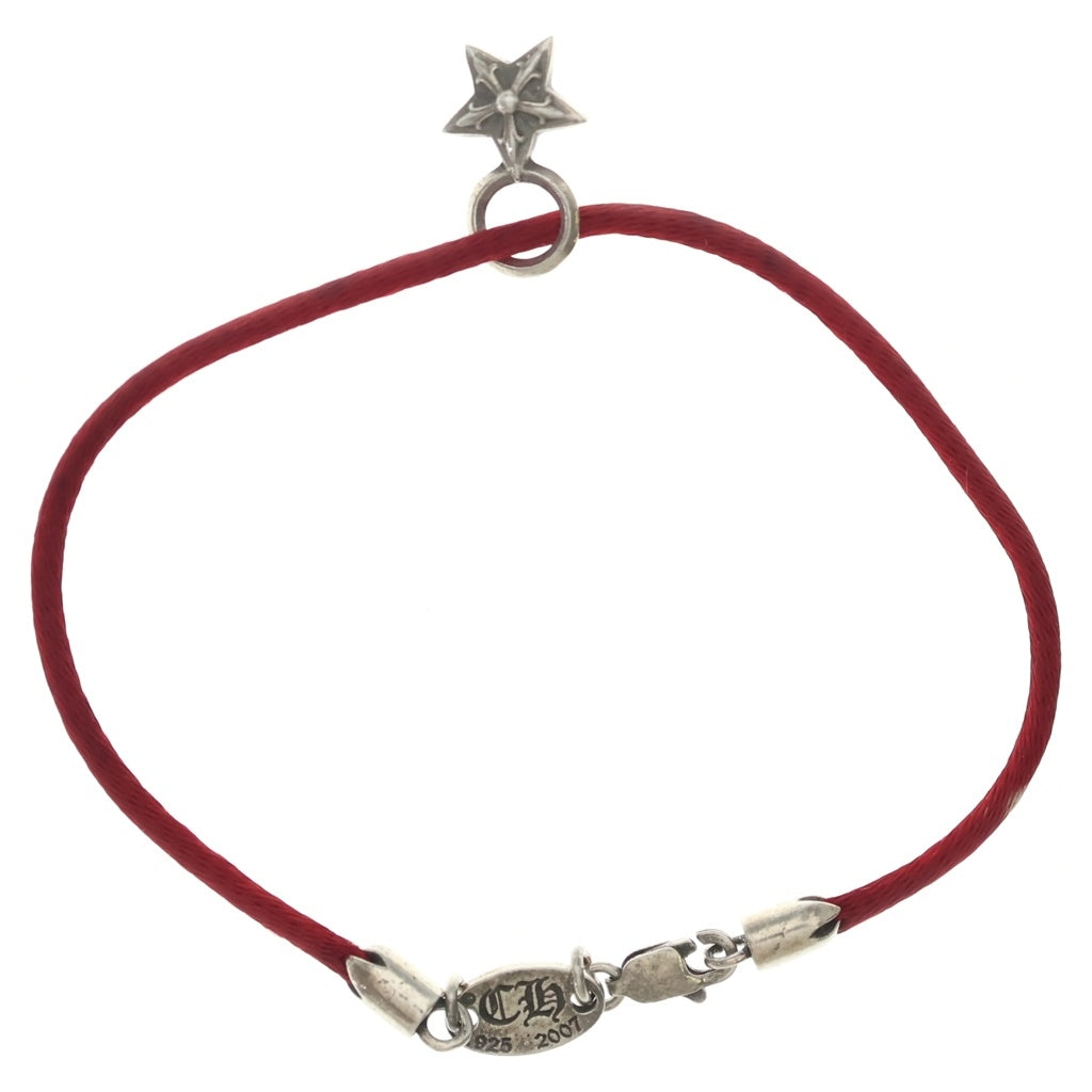 CHROME HEARTS(クロムハーツ) KZ BRACELET STAR スタースタック ブレスレット シルバー/レッド