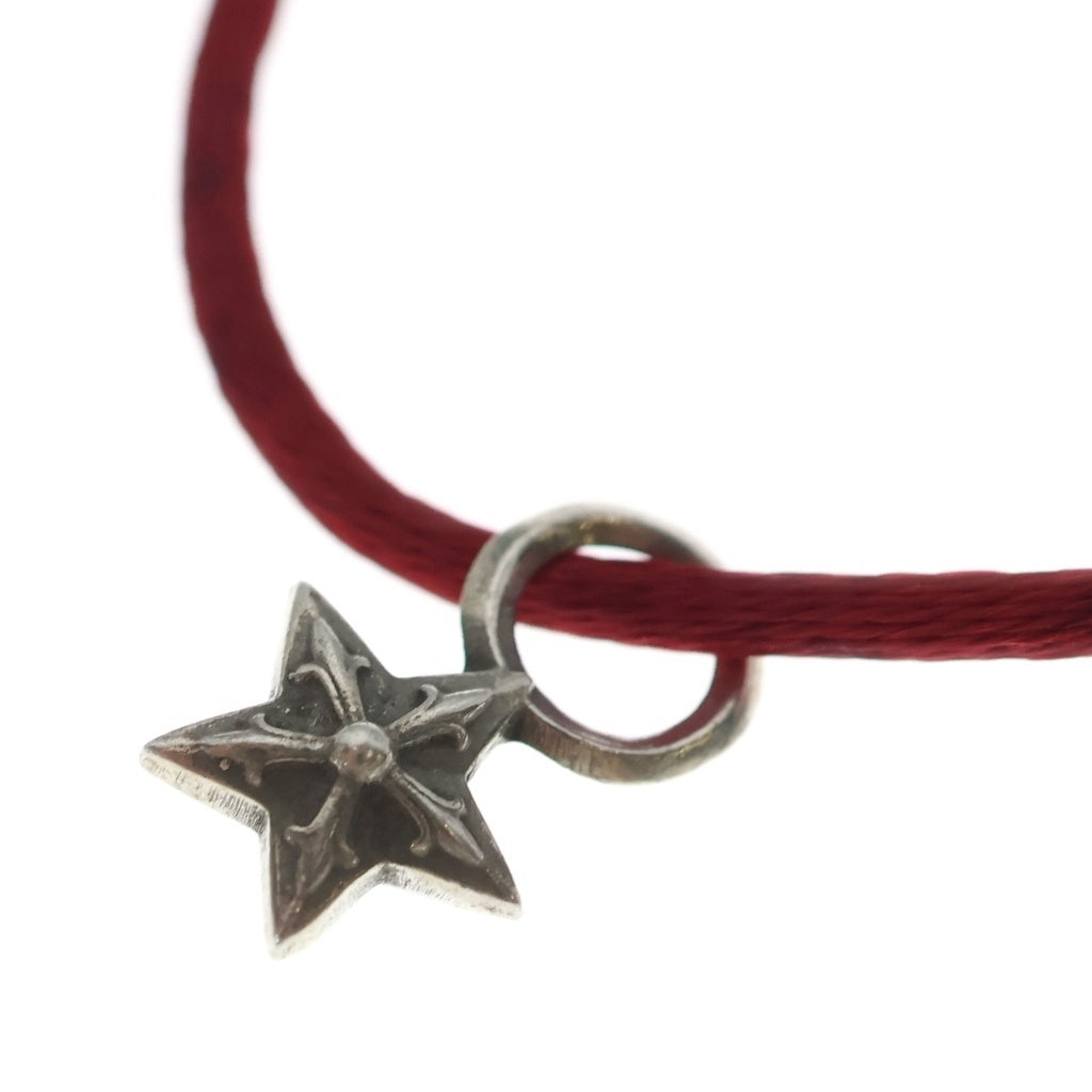 CHROME HEARTS(クロムハーツ) KZ BRACELET STAR スタースタック ブレスレット シルバー/レッド