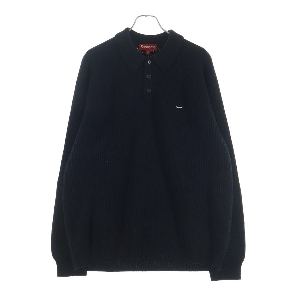 SUPREME(シュプリーム) 24AW Small Box Polo Sweater スモール ボックスロゴ ニット セーター ブラック