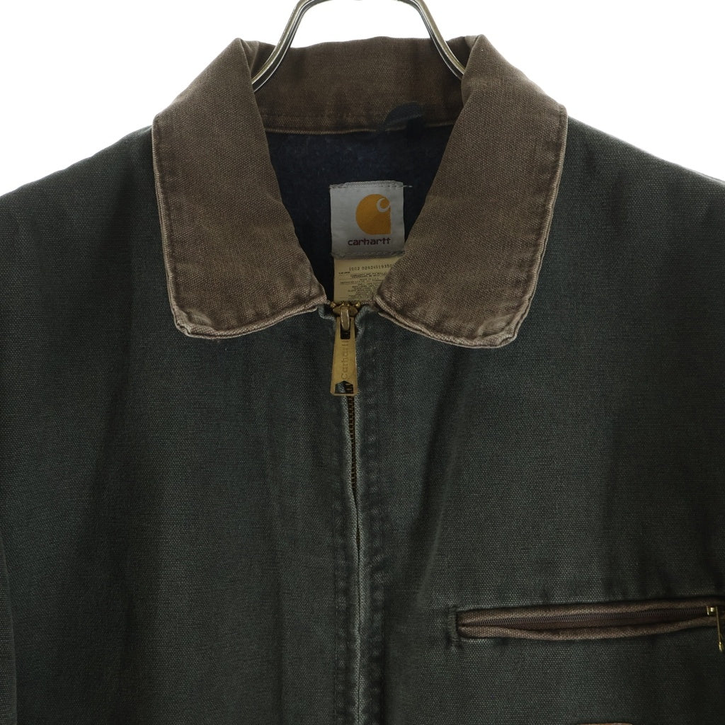CARHARTT(カーハート) 90S Detroit Jacket デトロイト 裏地ブランケット ジップアップ ジャケット カーキ J97M0S