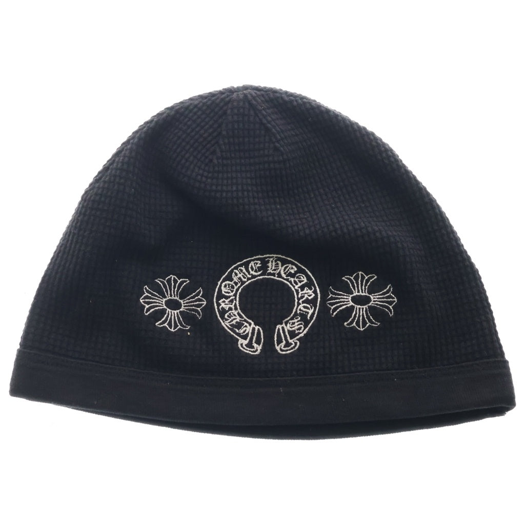 CHROME HEARTS(クロムハーツ) HORSESHOE THERMAL BEANIE ホースシューサーマルビーニー CHプラス刺繍ビーニー 帽子 ブラック