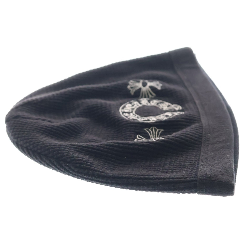 CHROME HEARTS(クロムハーツ) HORSESHOE THERMAL BEANIE ホースシューサーマルビーニー CHプラス刺繍ビーニー 帽子 ブラック