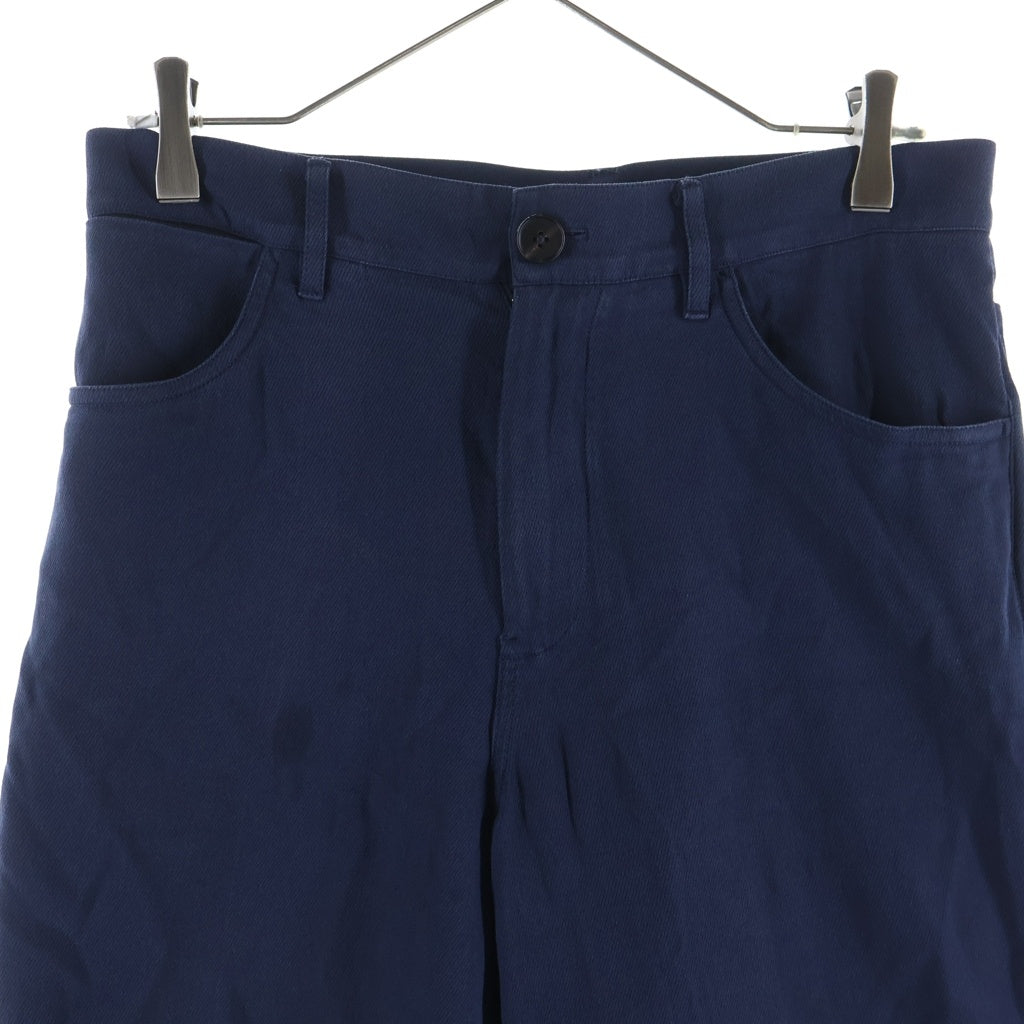 JIL SANDER(ジルサンダー) センタープレス ストレート スラックスパンツ JSPQ301005 WQ251500 ネイビー