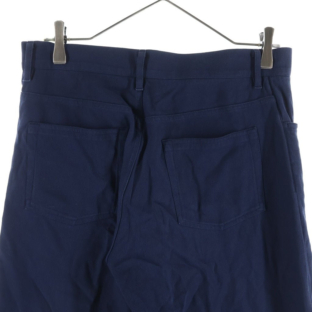 JIL SANDER(ジルサンダー) センタープレス ストレート スラックスパンツ JSPQ301005 WQ251500 ネイビー