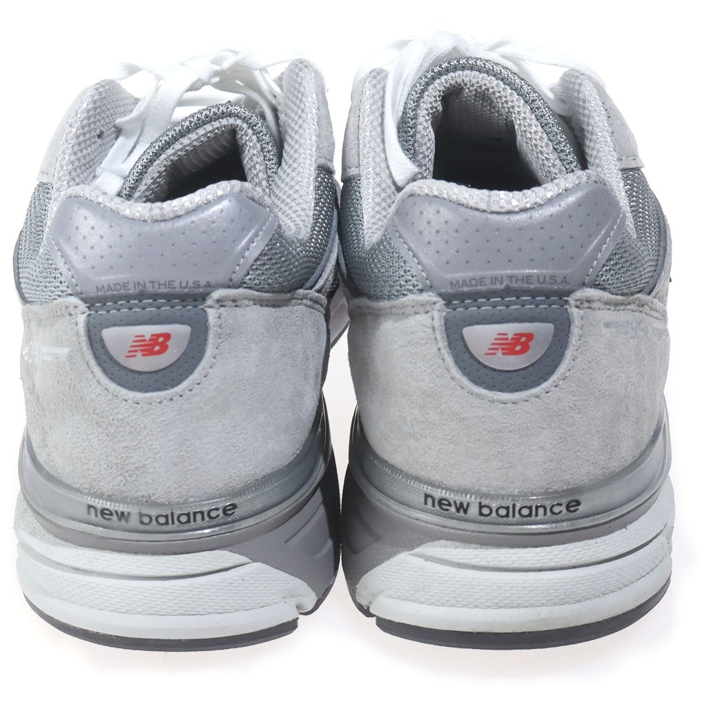 New Balance(ニューバランス) 990V4 Grey Silver ローカットスニーカー シューズ U990GR4 シルバー