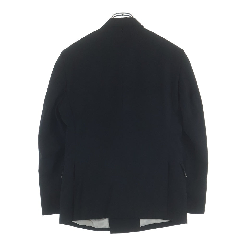 NO BRAND(ノーブランド) Tollegno 1900 トレーニョ ダブルブレスト マルチポケット テーラードジャケット ブラック