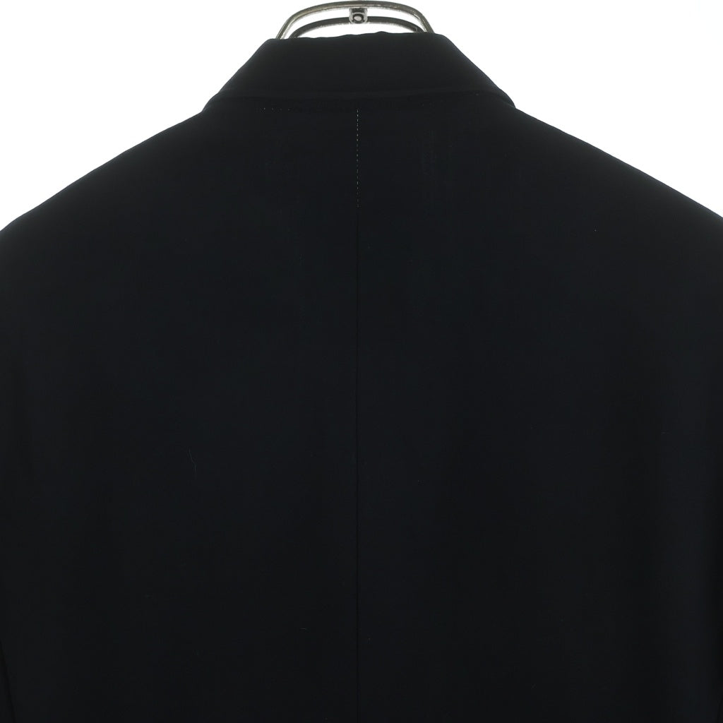NO BRAND(ノーブランド) Tollegno 1900 トレーニョ ダブルブレスト マルチポケット テーラードジャケット ブラック