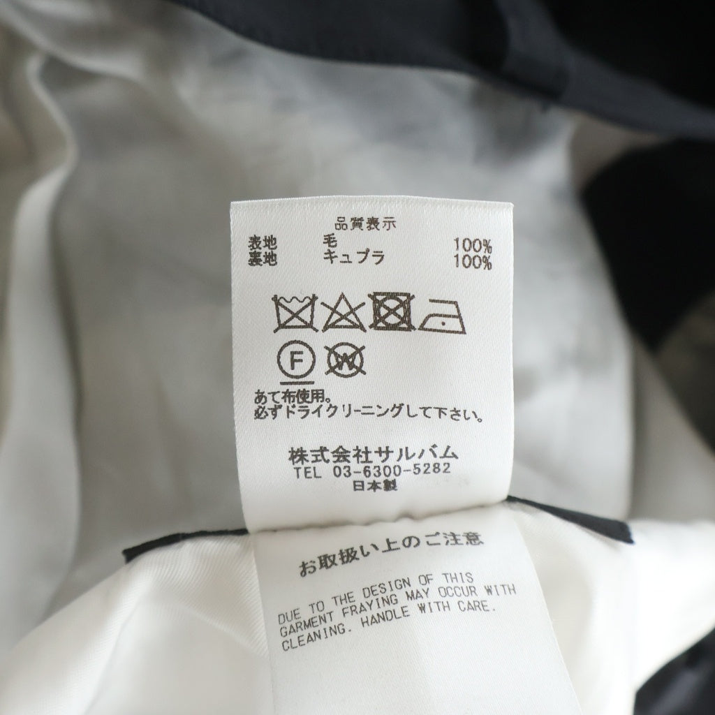 sulvam(サルバム) Classic Bandage Pants クラシック ボンテージ ベルト付き ジップデザイン パンツ ブラック SQ-P52-100