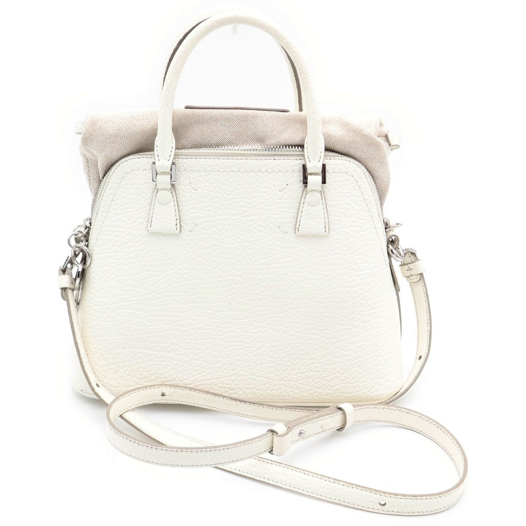 Maison Margiela(メゾンマルジェラ) 5AC 2WAY ハンドバッグ ショルダーバッグ ホワイト S56WG0082 レディース