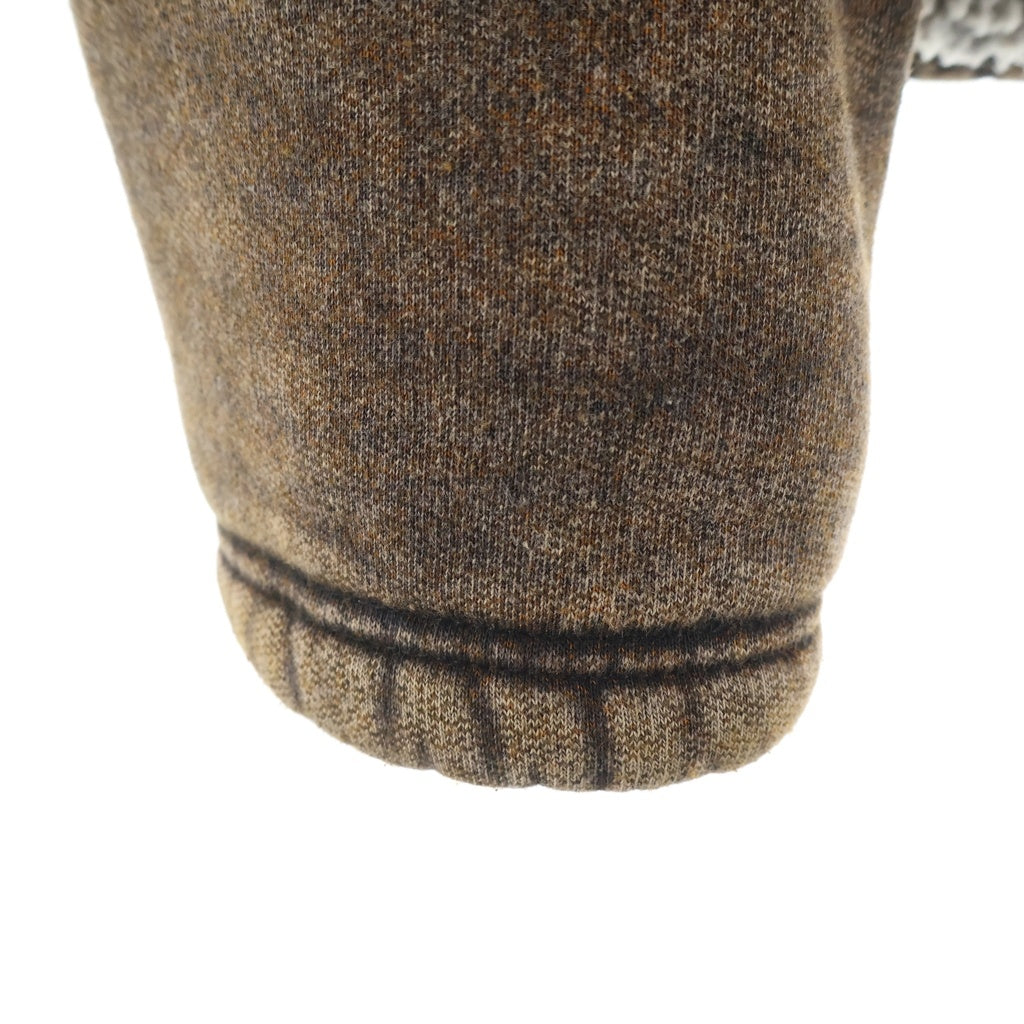 DIESEL(ディーゼル) F-ELLA 裏地ボア ロゴ刺繍 ジップアップパーカー ブラウン レディース A21852