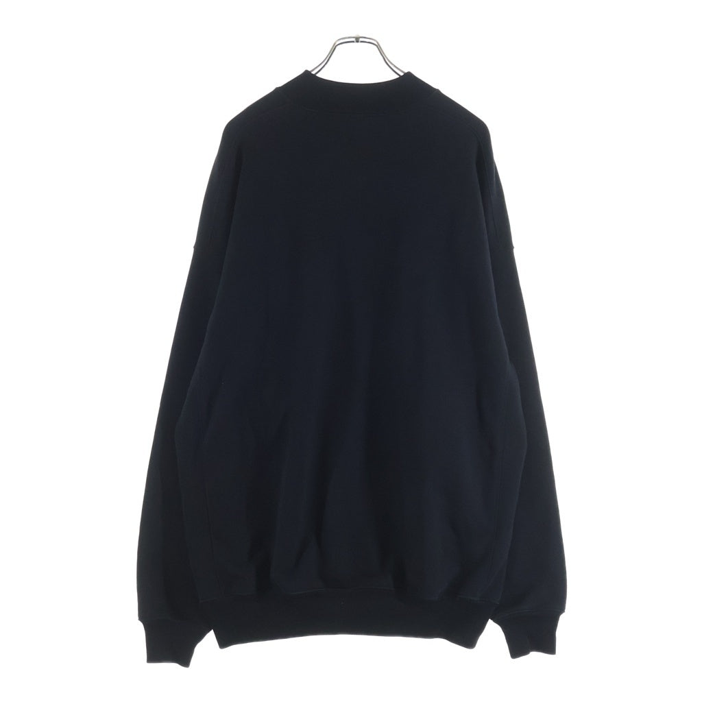 BALENCIAGA(バレンシアガ) フロントロゴプリント モックネック スウェット トレーナー ブラック 652981 TIVA2