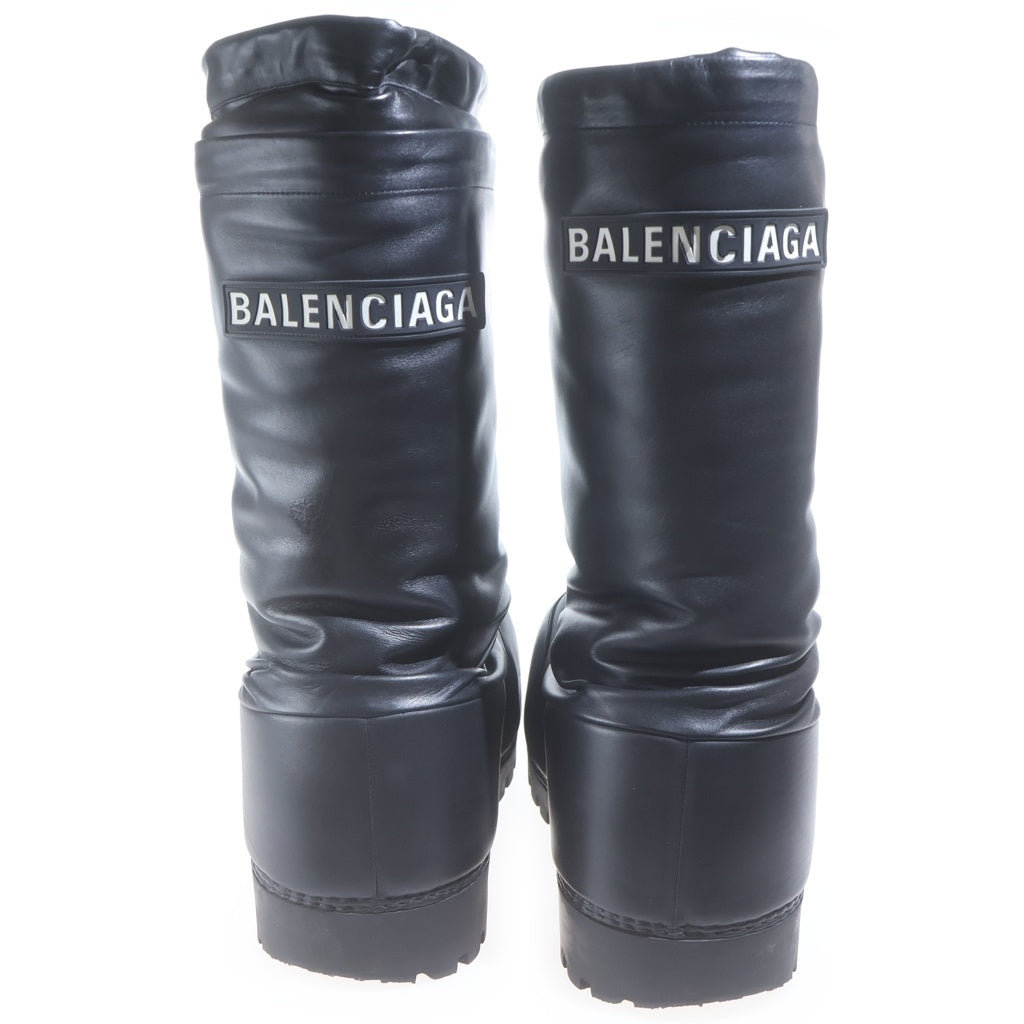 BALENCIAGA(バレンシアガ) Skiwear Akaska High Boots スキーウェア アラスカハイブーツ パデットロングレザーブーツ ブラック -