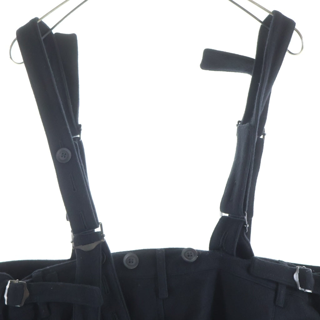 Yohji Yamamoto POUR HOMME(ヨウジヤマモト プールオム) 21AW Suspender Pants ウールフラノ サスペンダーパンツ HX-P62-122 HX-P62-122