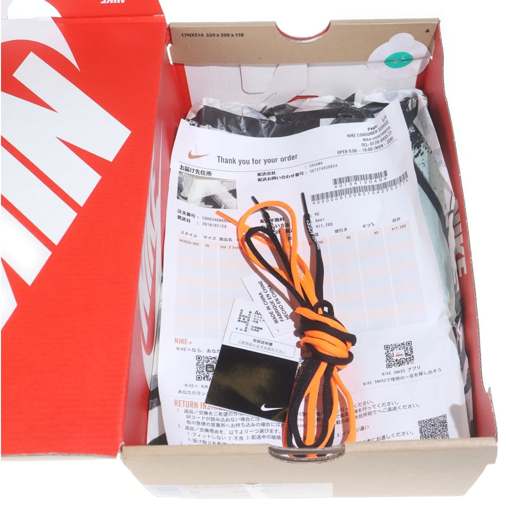 NIKE(ナイキ) ×OFF-WHITE AIR PRESTO AA3830-002 オフホワイト エアプレスト ローカットスニーカー US8/26.0cm ブラック