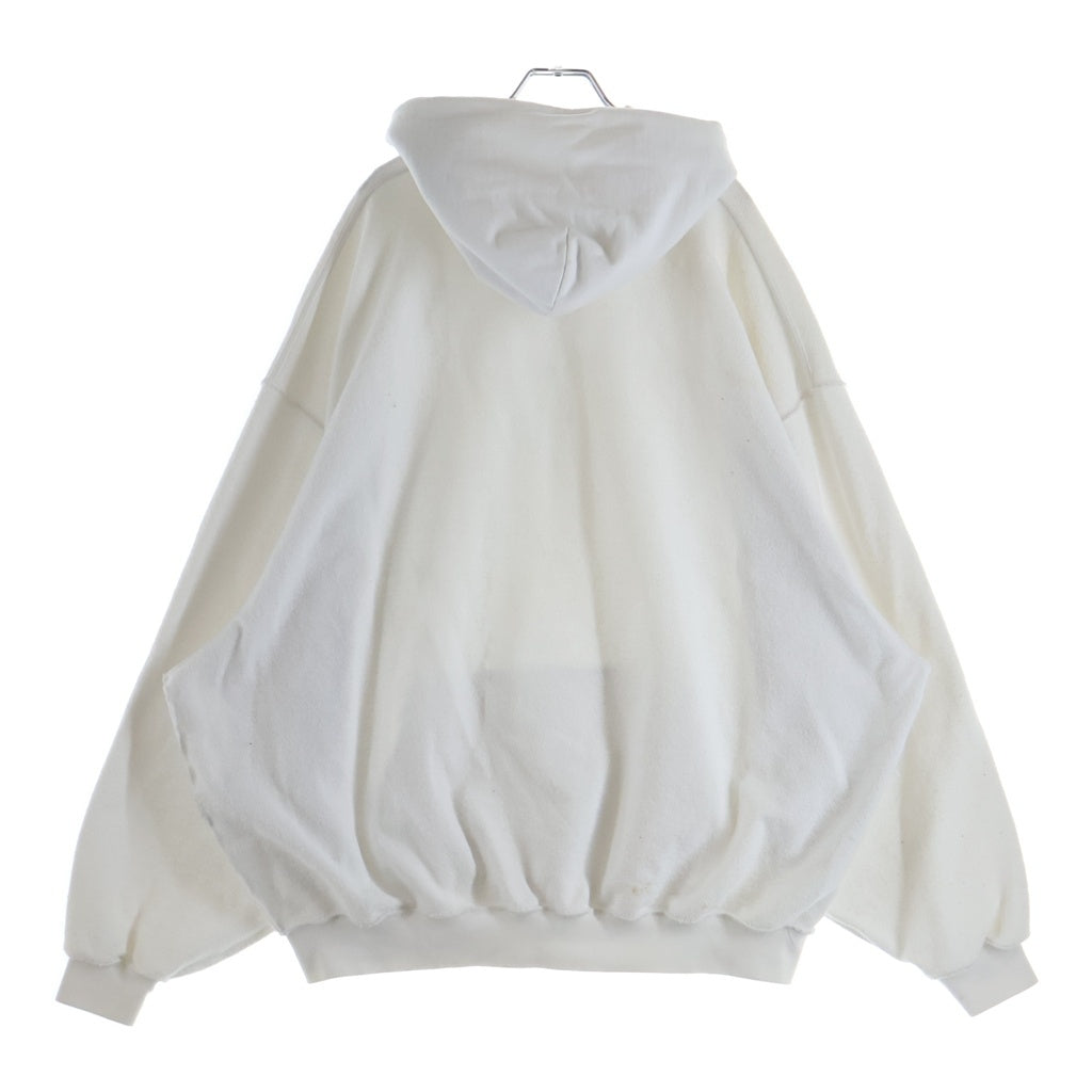 VETEMENTS(ヴェトモン) インサイド ロゴ デザイン プルオーバーパーカー スウェット ホワイト UE54HD140W