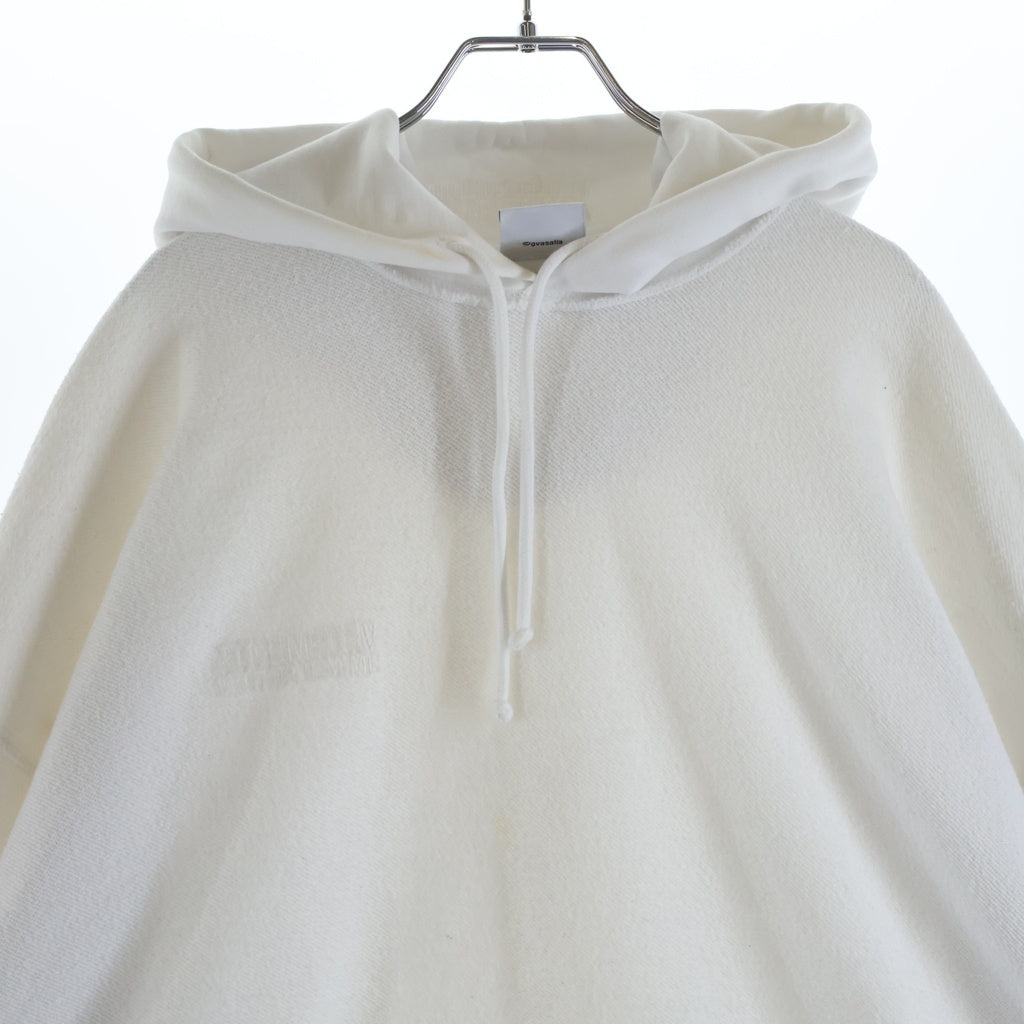VETEMENTS(ヴェトモン) インサイド ロゴ デザイン プルオーバーパーカー スウェット ホワイト UE54HD140W