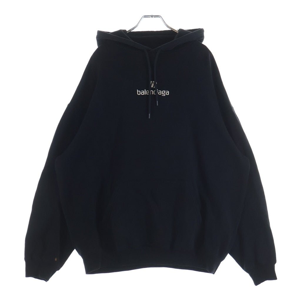 BALENCIAGA(バレンシアガ) 20AW スポンサーロゴプルオーバーフーディーパーカー 570811 TJVE1 ブラック