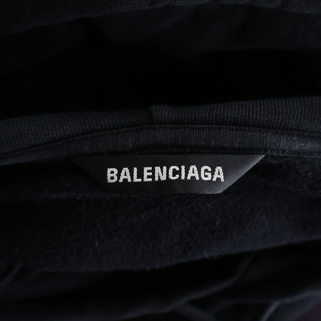 BALENCIAGA(バレンシアガ) 20AW スポンサーロゴプルオーバーフーディーパーカー 570811 TJVE1 ブラック