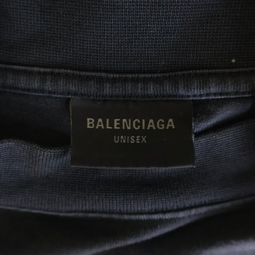 BALENCIAGA(バレンシアガ) 23AW Off Shore Oversized T-shirt ヴィンテージ加工 オーバーサイズド 半袖Tシャツ カットソー 739028 TPVM8 チャコールグレー