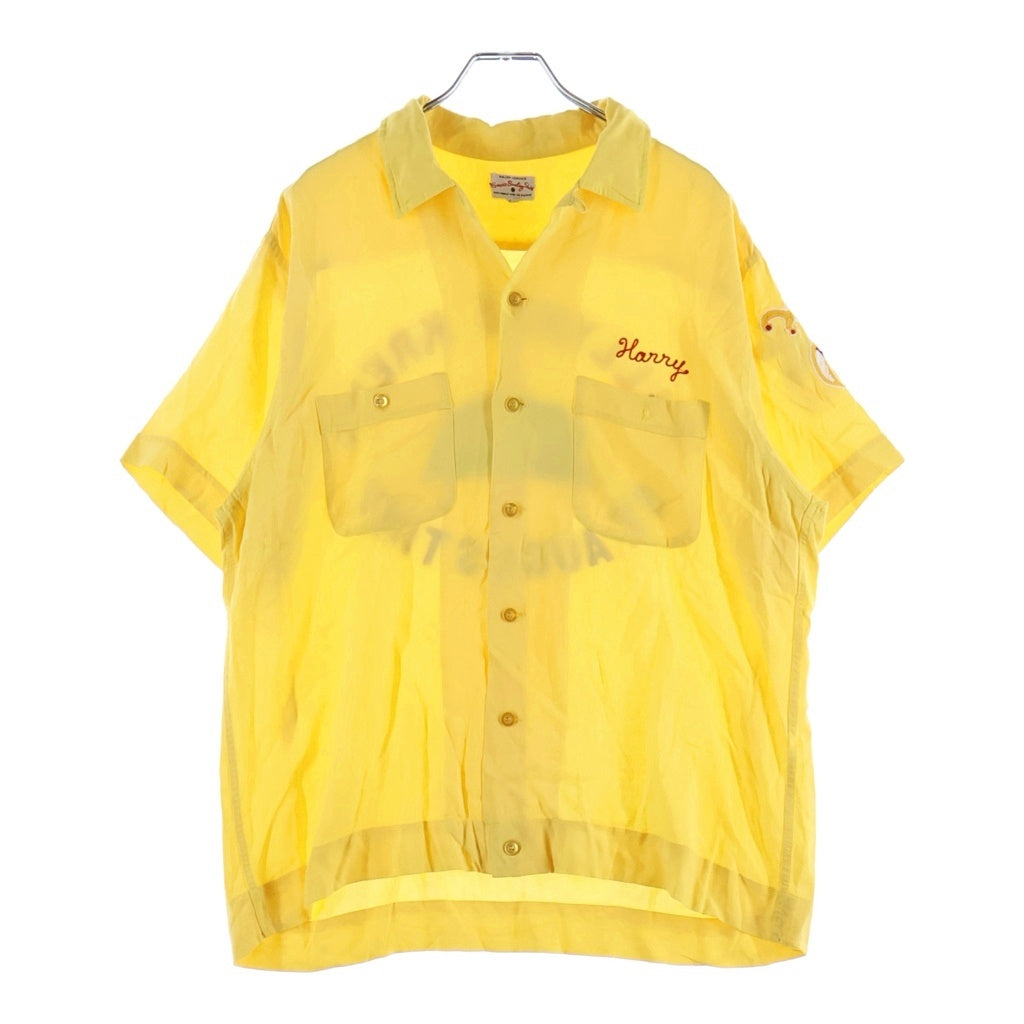 VINTAGE(ヴィンテージ) 60S Vintage Service Bowling Shirt ヴィンテージ 半袖ボーリングシャツ イエロー