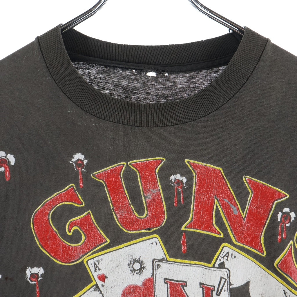 VINTAGE(ヴィンテージ) 90S Vintage Guns N Roses ヴィンテージ グラフィックデザイン プリント半袖 Tシャツ カットソー ブラック