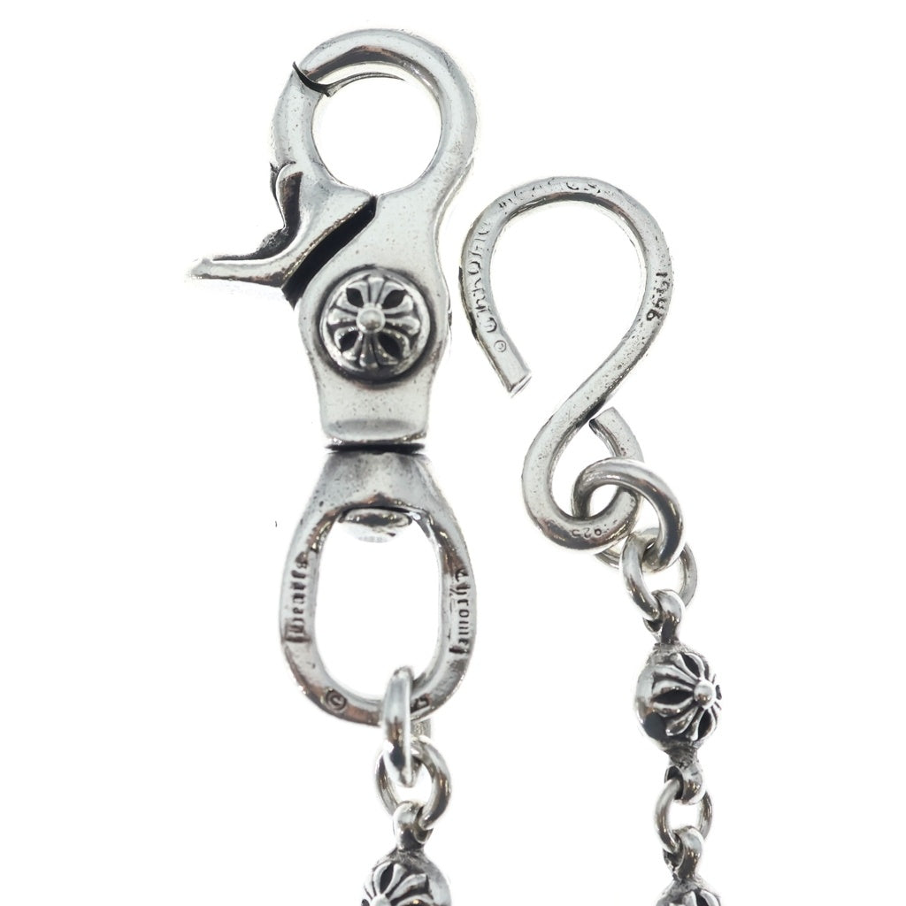 CHROME HEARTS(クロムハーツ) 1BALL SHORT-S/1クリップショート#1クロスボール ウォレットチェーン シルバー BCA061 -