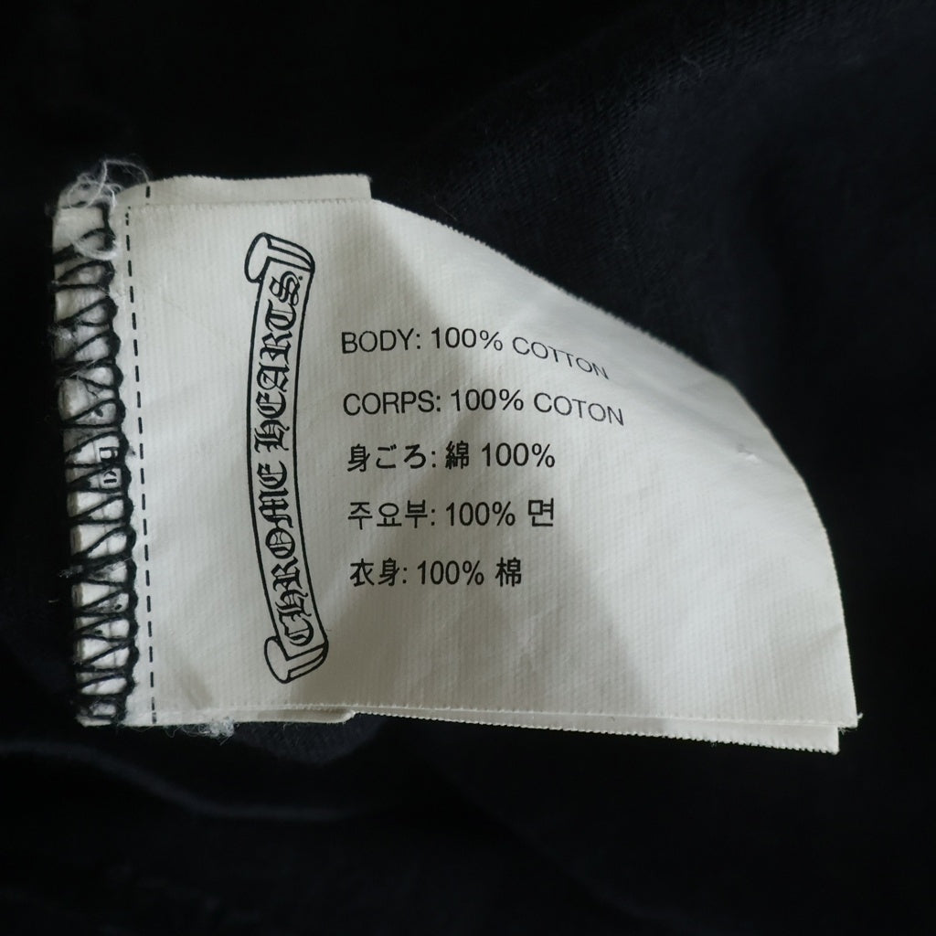 CHROME HEARTS(クロムハーツ) PARIS EXCLUSIVE HORSESHOE S/S TEE パリ限定 ホースシュープリント クルーネック半袖Tシャツ ブラック
