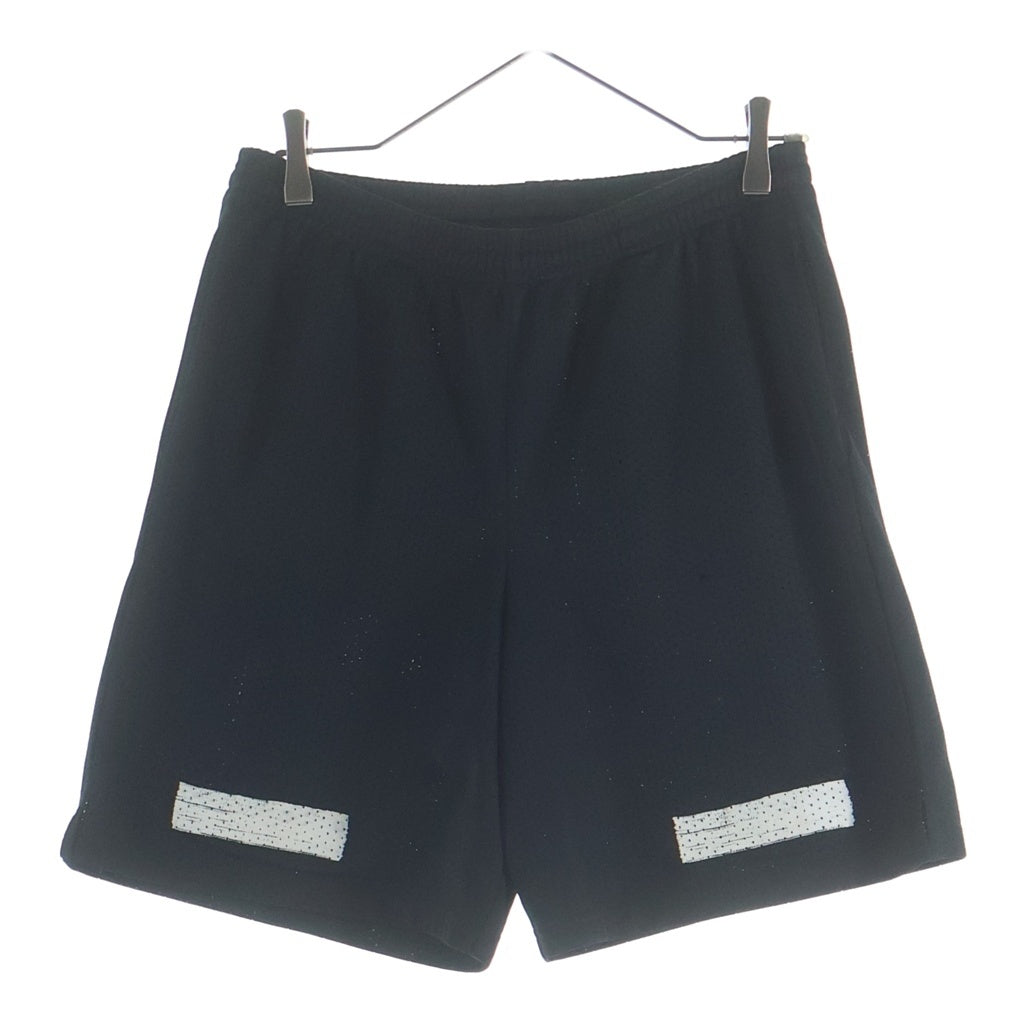 OFF-WHITE(オフホワイト) Diagonal Brushed Mesh Shorts ダイアゴナルブラッシュドメッシュショーツ ロゴプリントドローストリングハーフパンツ OMCB006F17017017 ブラック