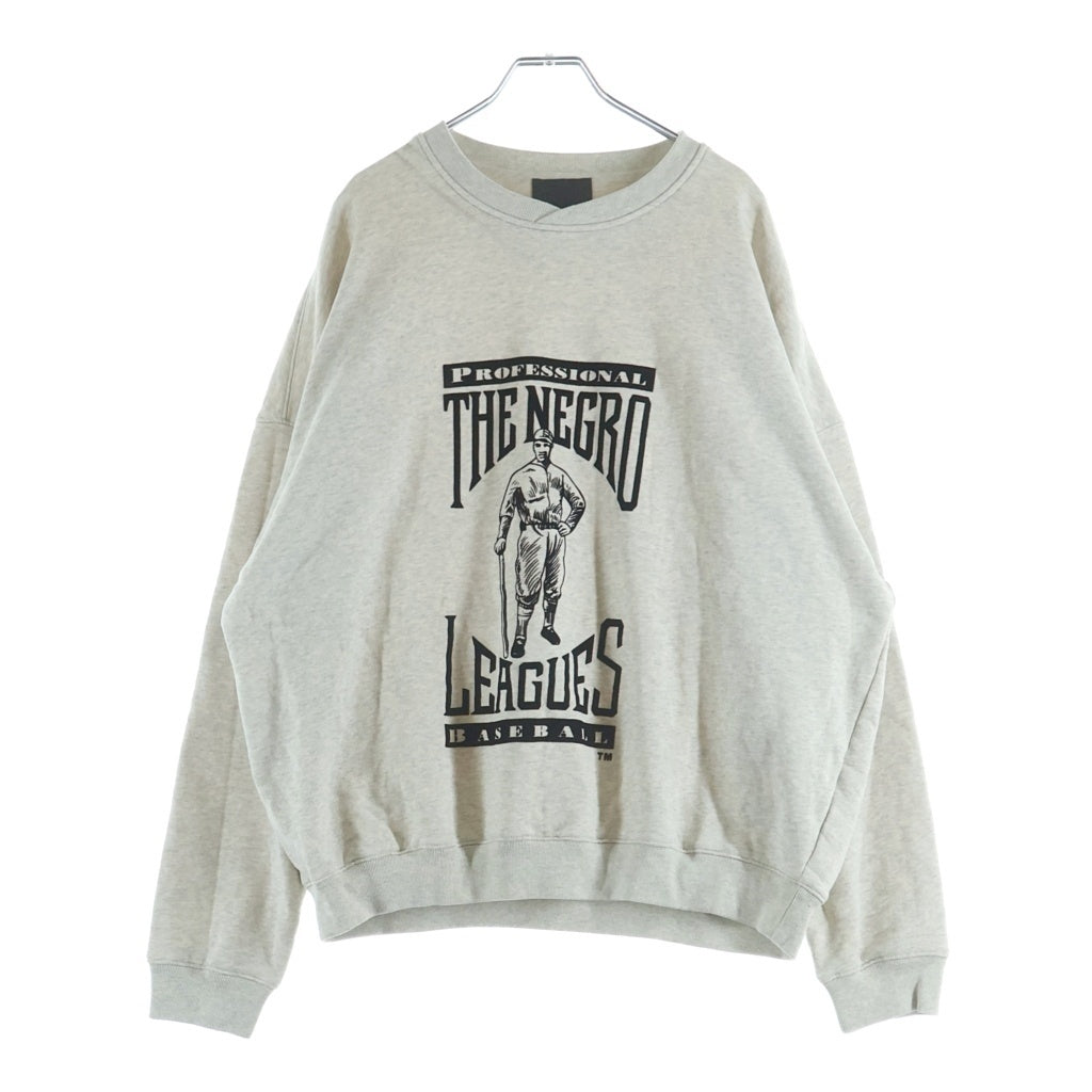FEAR OF GOD(フィアオブゴッド) 21SS Seventh Collection League Sweatshirts ニグロリーグスウェットシャツ フェルトロゴクルーネックスウェットシャツ グレー