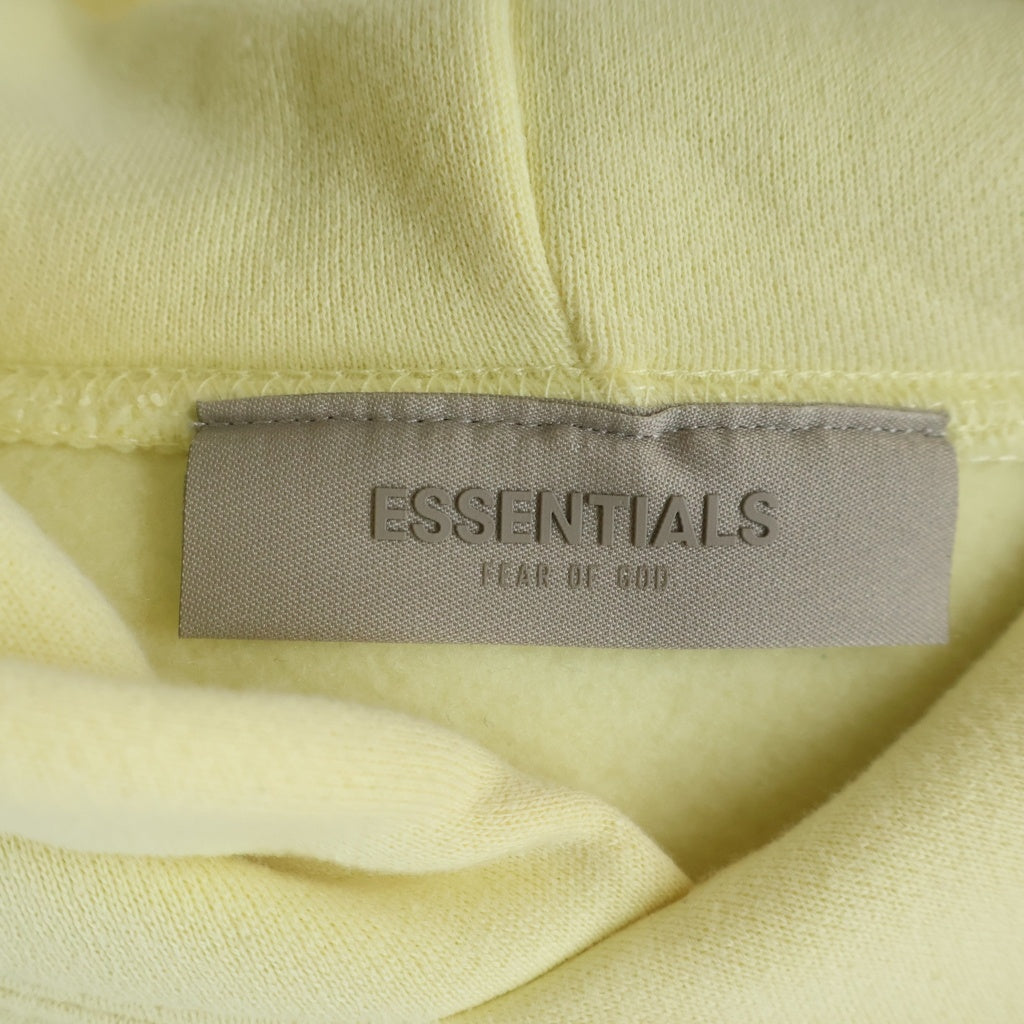 FEAR OF GOD ESSENTIALS(フィアオブゴッド エッセンシャルズ) Felt Logo Pullover Hoodie フェルトロゴプルオーバーフーディー スウェットパーカー イエロー