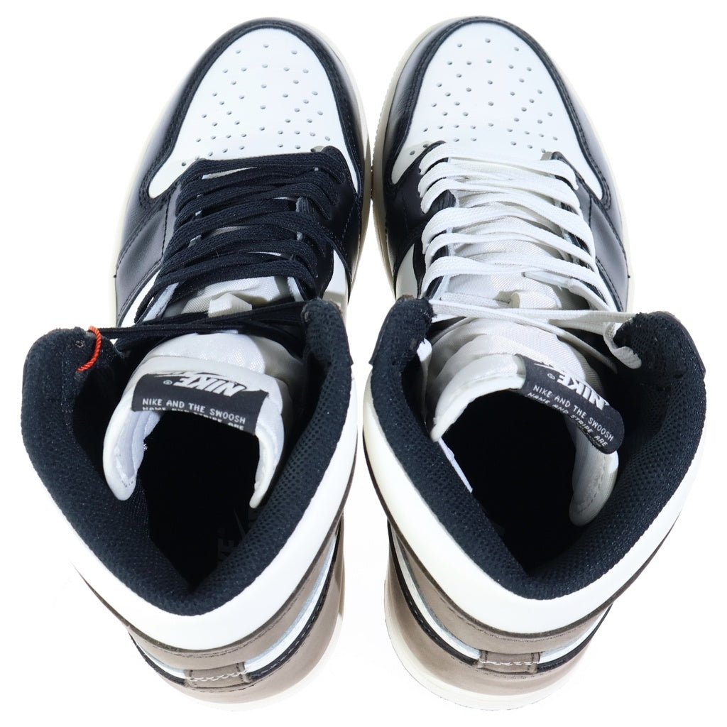 NIKE(ナイキ) AIR JORDAN 1 HIGH OG SAIL/DARK MOCHA/BLACK エアジョーダン1ハイセイルダークモカ 555088-105 US8/26cm ブラック/ブラウン