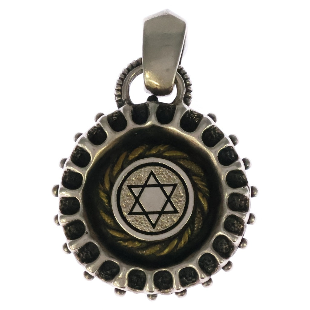 DEAF BREED(デフ ブリード) T-101 Open Your Eye Pendant Top オープンユアアイ ペンダントトップ SV925 アイモチーフサークルペンダントトップ シルバー/ブラス