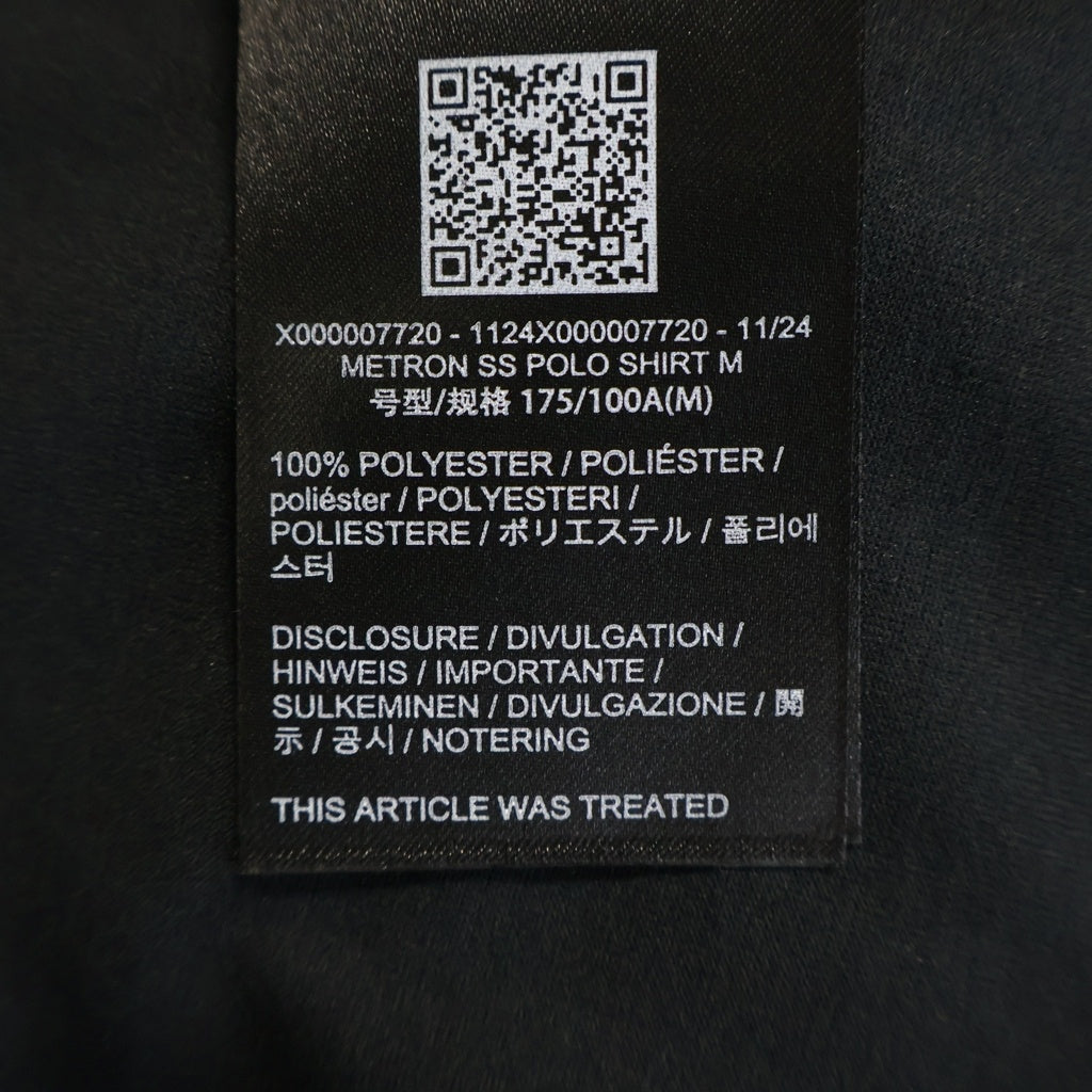 ARC'TERYX(アークテリクス) VEILANCE Metron SS Polo Shirts ヴェイランス メトロンショートスリーブポロシャツ シームレス半袖ポロシャツ X00000772001 ブラック