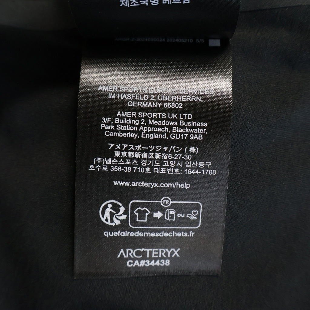 ARC'TERYX(アークテリクス) VEILANCE Metron SS Polo Shirts ヴェイランス メトロンショートスリーブポロシャツ シームレス半袖ポロシャツ X00000772001 ブラック