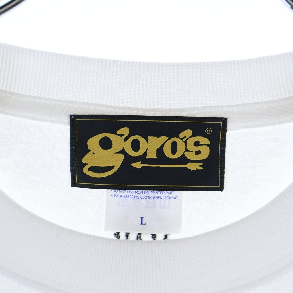 goro's(ゴローズ) フロントメディスンホイールプリント 半袖Tシャツ カットソー ホワイト