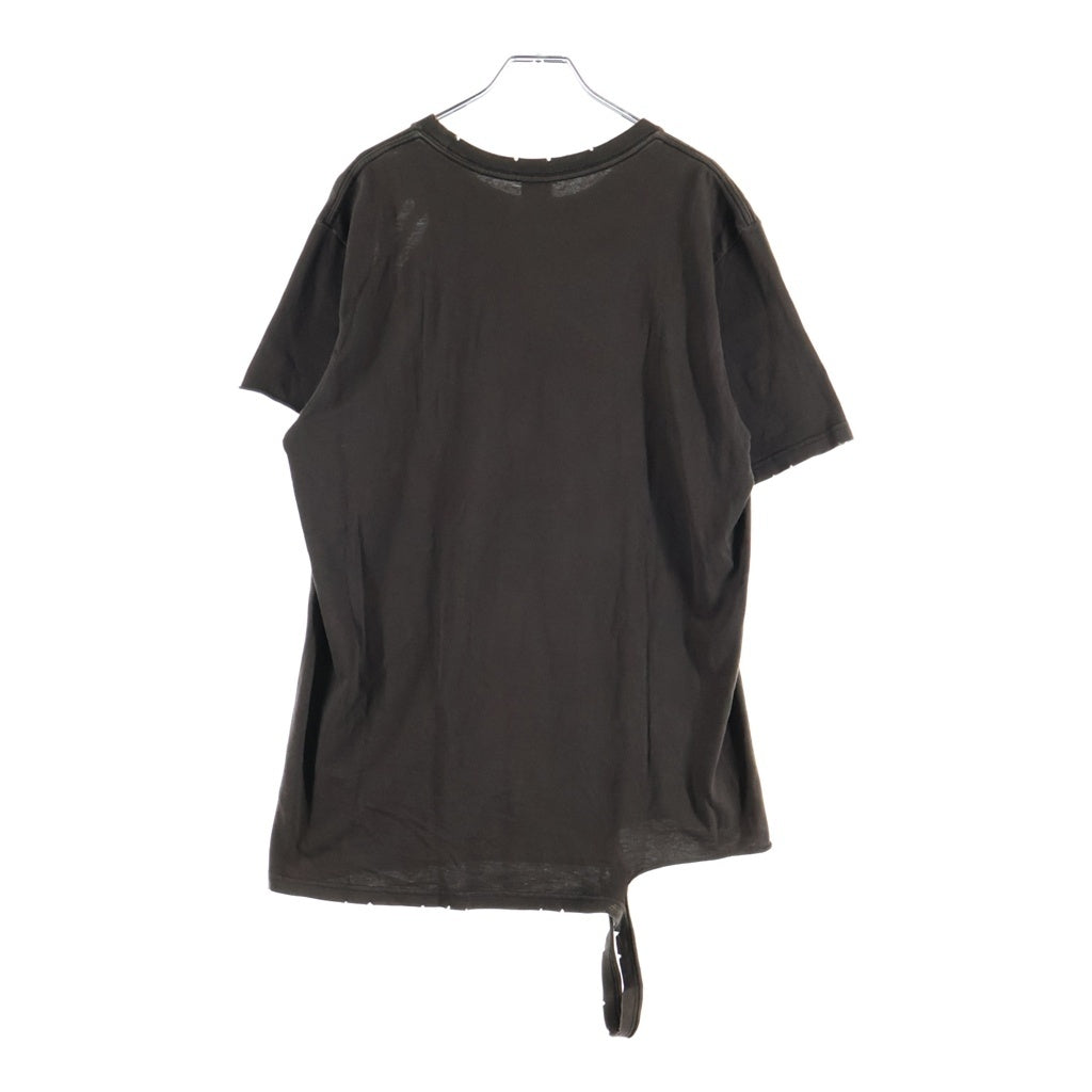 NUMBER (N)INE(ナンバーナイン) 04AW Give Peace a Chance フロント プリント 半袖Tシャツ カットソー ブラウン