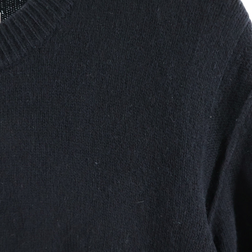 STONE ISLAND(ストーンアイランド) ロゴワッペンデザイン クルーネック ニット セーター ブラック 7915508A3