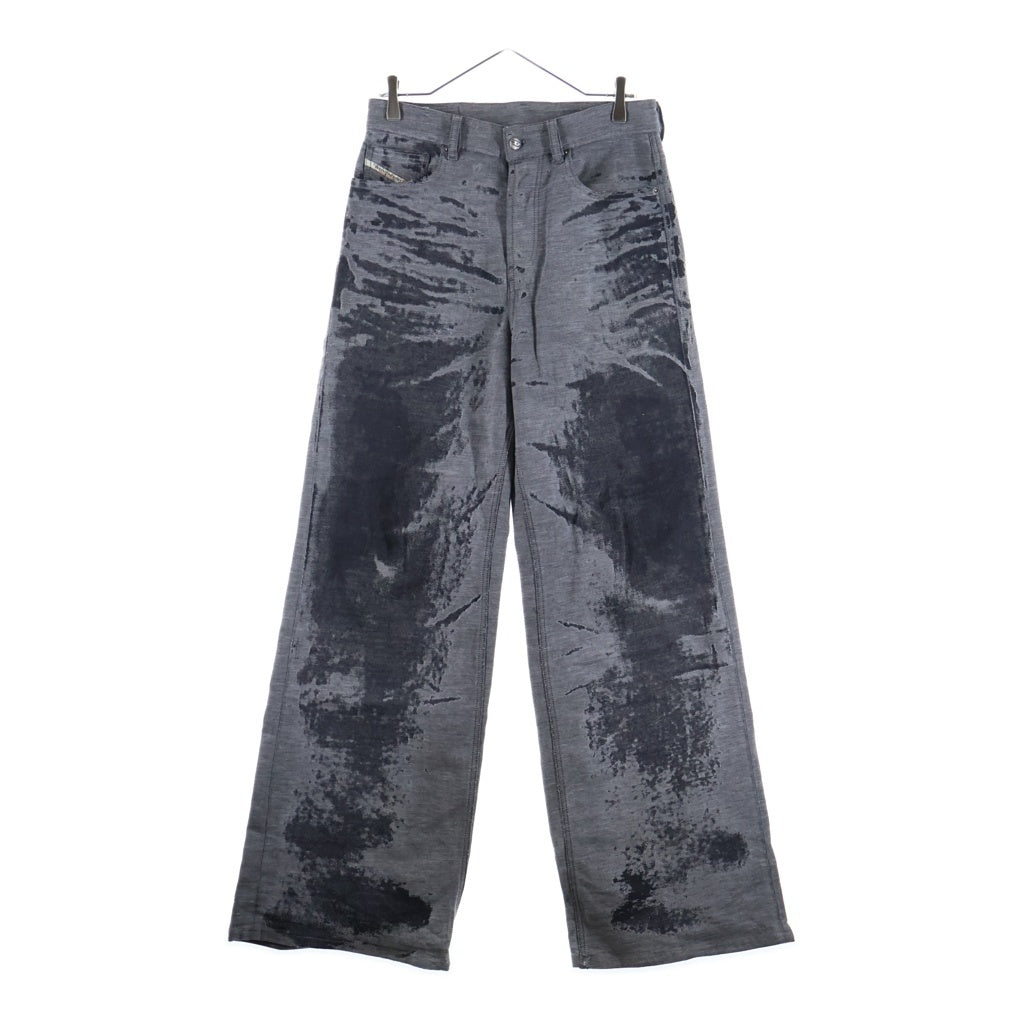 DIESEL(ディーゼル) JP 1996 D-SIRE Jeans ロークロッチローウエストデニム ボタンフライバギーデニムパンツ 09Q56 グレー