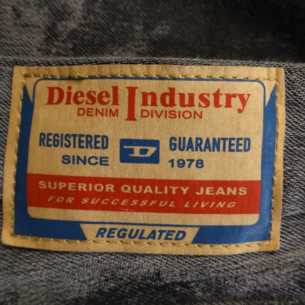 DIESEL(ディーゼル) JP 1996 D-SIRE Jeans ロークロッチローウエストデニム ボタンフライバギーデニムパンツ 09Q56 グレー