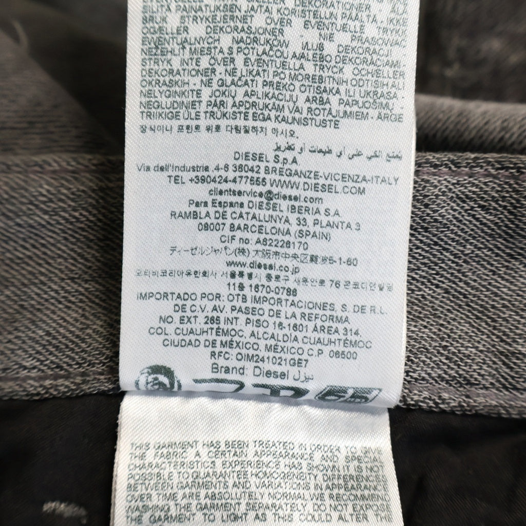 DIESEL(ディーゼル) JP 1996 D-SIRE Jeans ロークロッチローウエストデニム ボタンフライバギーデニムパンツ 09Q56 グレー