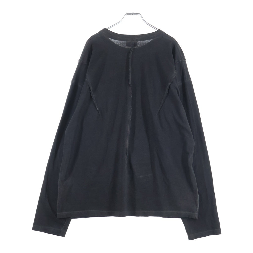 DIESEL(ディーゼル) ×THUG CLUB T-THUG-T-SHIRT T-SHIRT ×サグクラブ メタルモチーフクルーネック長袖Tシャツ P1580-0SPCJ グレー
