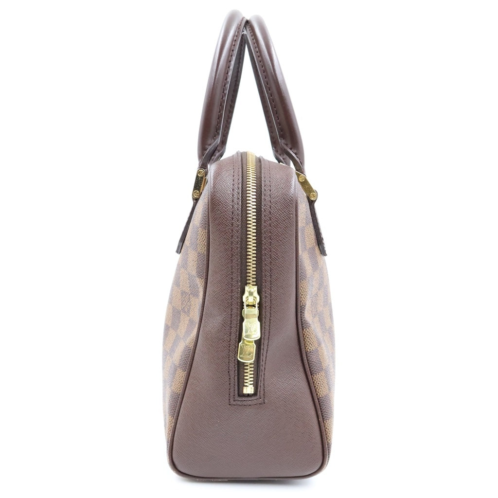 LOUIS VUITTON(ルイヴィトン) ダミエブレラ チェッカー総柄レザーハンドバッグ N51150 ブラウン