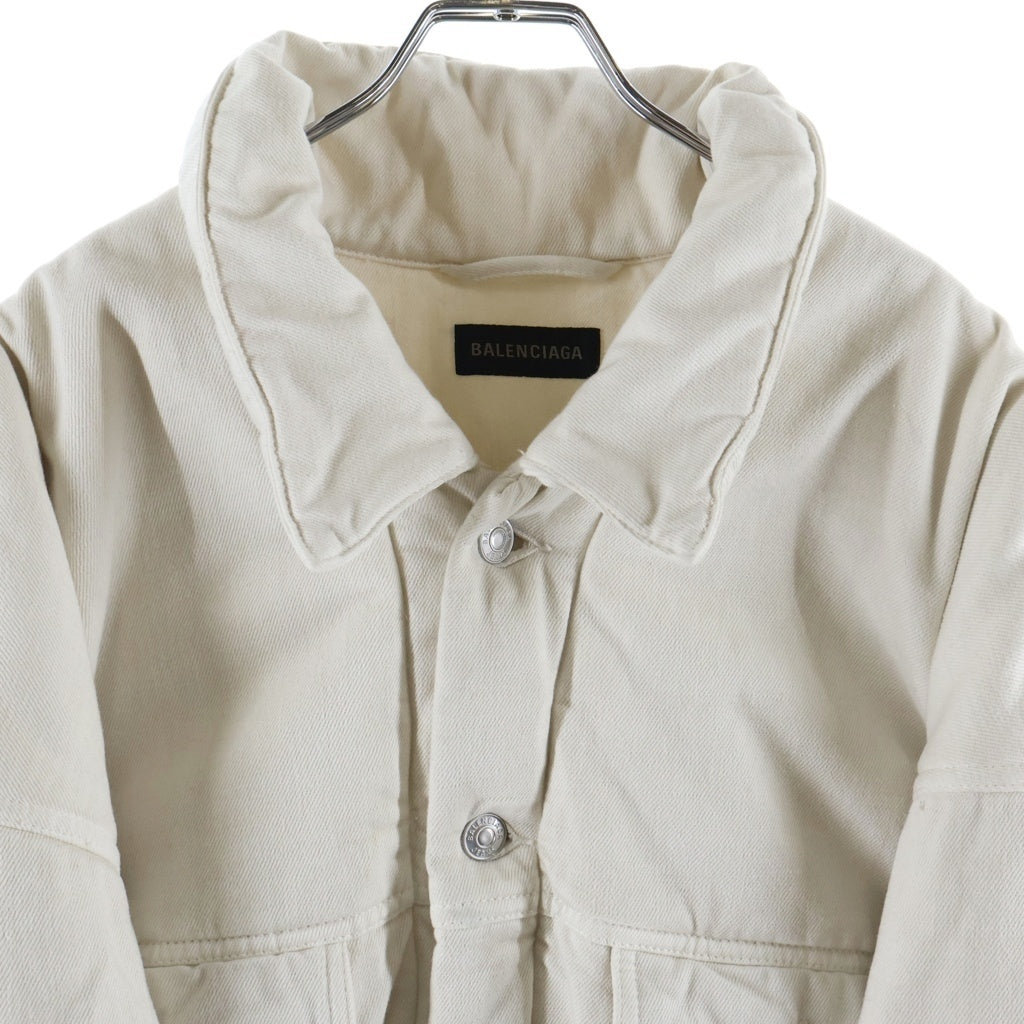 BALENCIAGA(バレンシアガ) 22AW PADDING DENIM JACKET パディングデニムジャケット 681689 TNW03 ホワイト