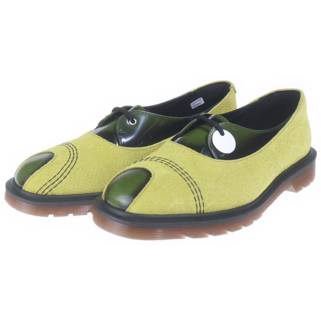 KIKO KOSTADINOV(キココスタディノフ) ×Dr Martens Toe Box Shoe ×ドクターマーチン トゥーボックスシュー パイソンエンボスローカットレザーシューズ 42984001 イエロー