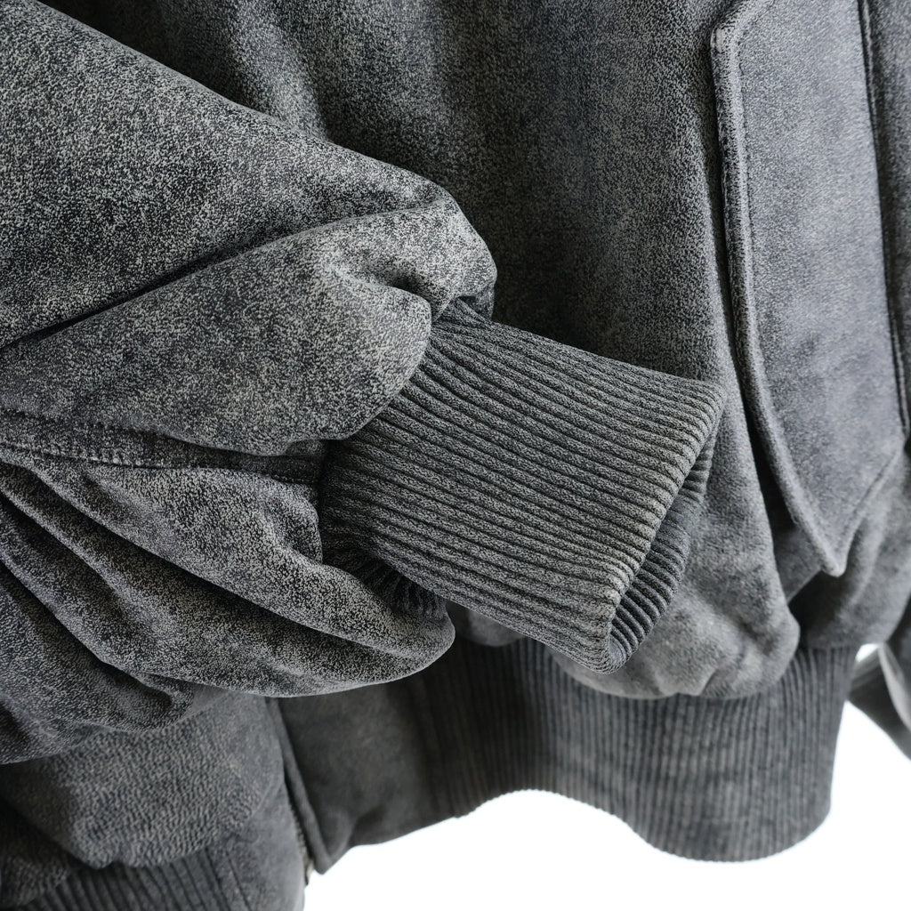 NO BRAND(ノーブランド) kosmas.systems コスマスシステムズ MA-1 Jacket ジップアップフライトボンバージャケット グレー