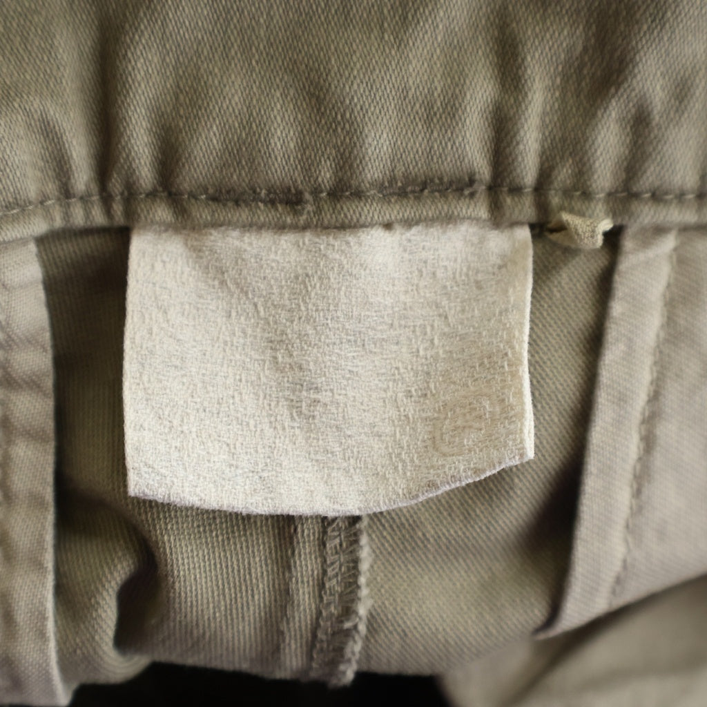 JIAN YE(ジェン イェ) 25AW 鬼PANTS ダメージ加工ファスナーディティールコットンパンツ ベージュ JI-25AW-PT03-2