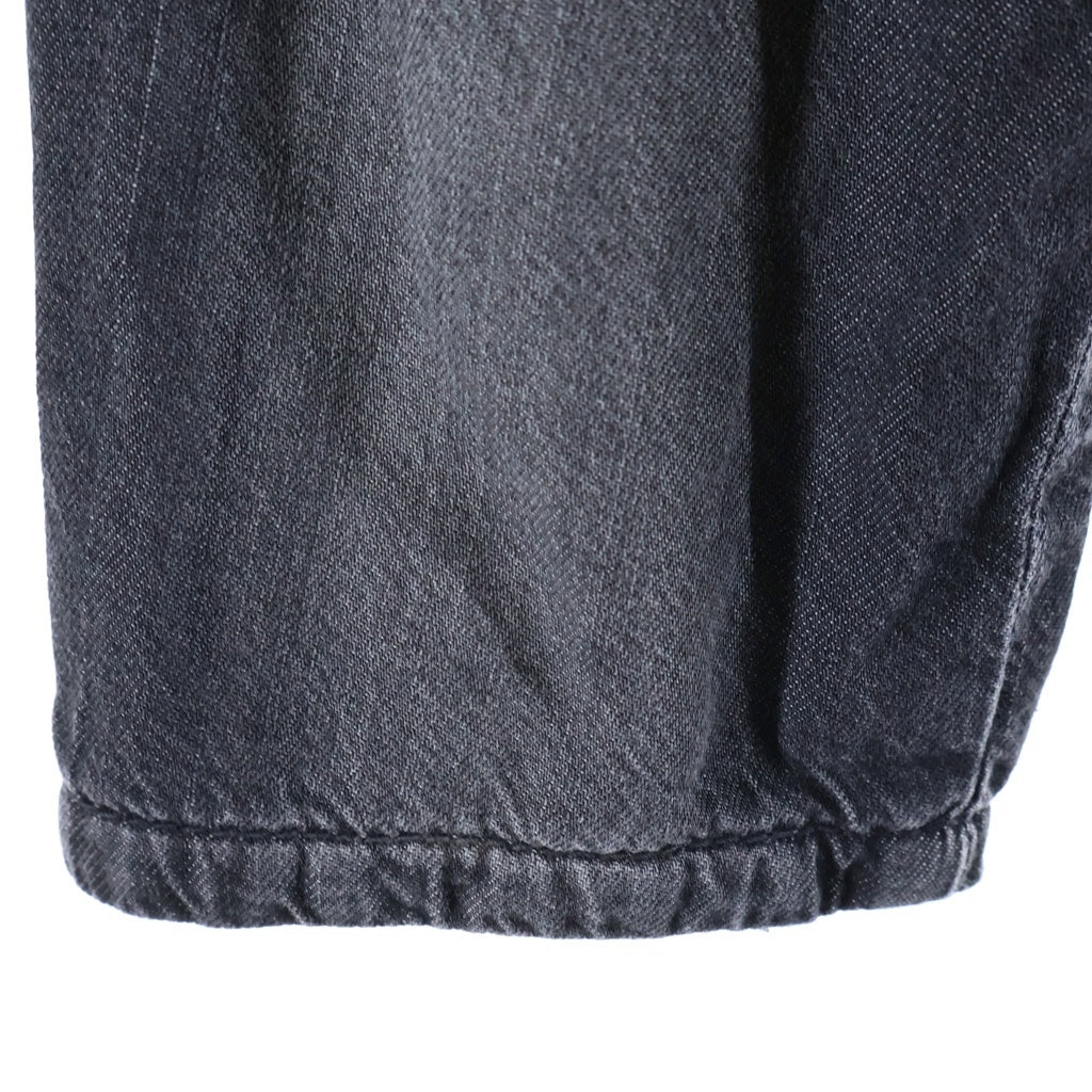 DIESEL(ディーゼル) DE-TERRI-S Cropped Jacket In Lightweight Denim クロップドジャケットインライトウェイトデニム ノーカラーデニムジャケット レディース ブラック A21715068VM